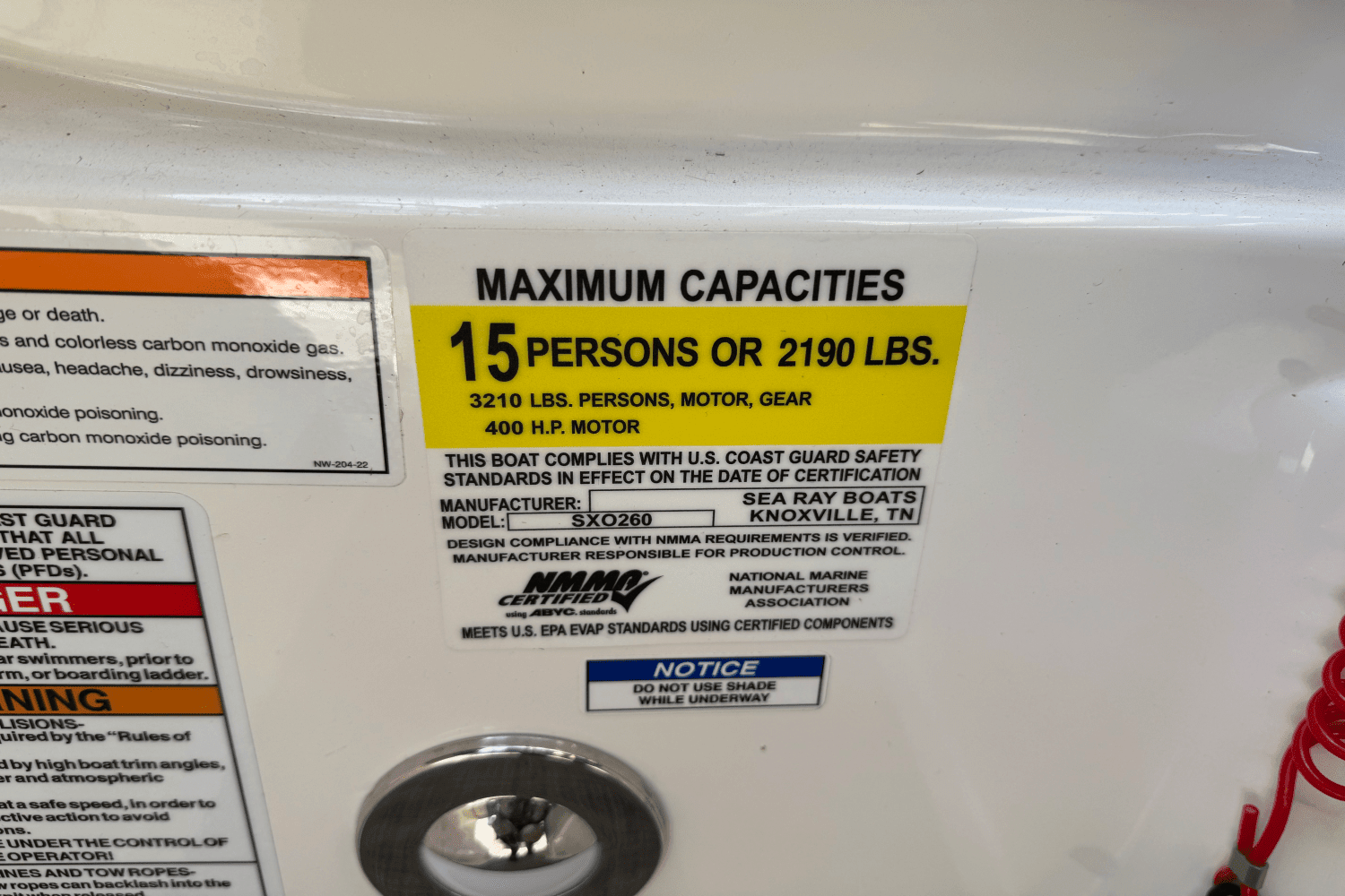 2023 Sea Ray 260 SLX/OB Image Thumbnail #24