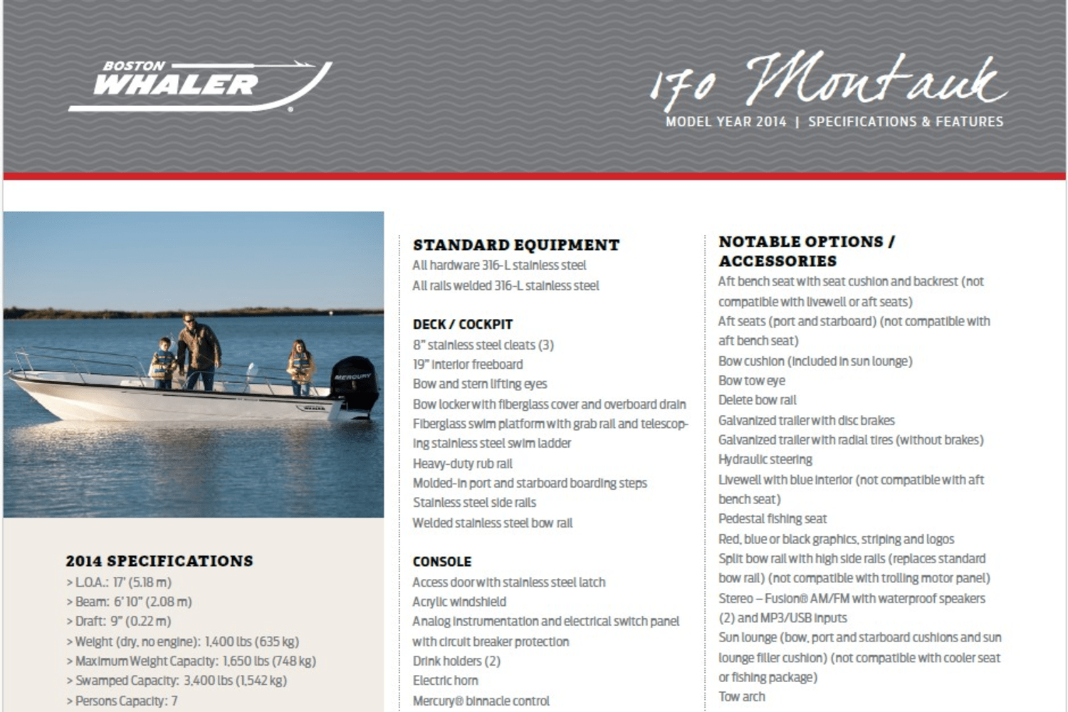 2014 Boston Whaler 170 MONTAUK Image Thumbnail #53