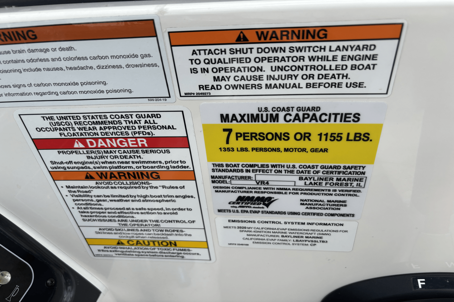2020 Bayliner VR4 Bowrider Image Thumbnail #14