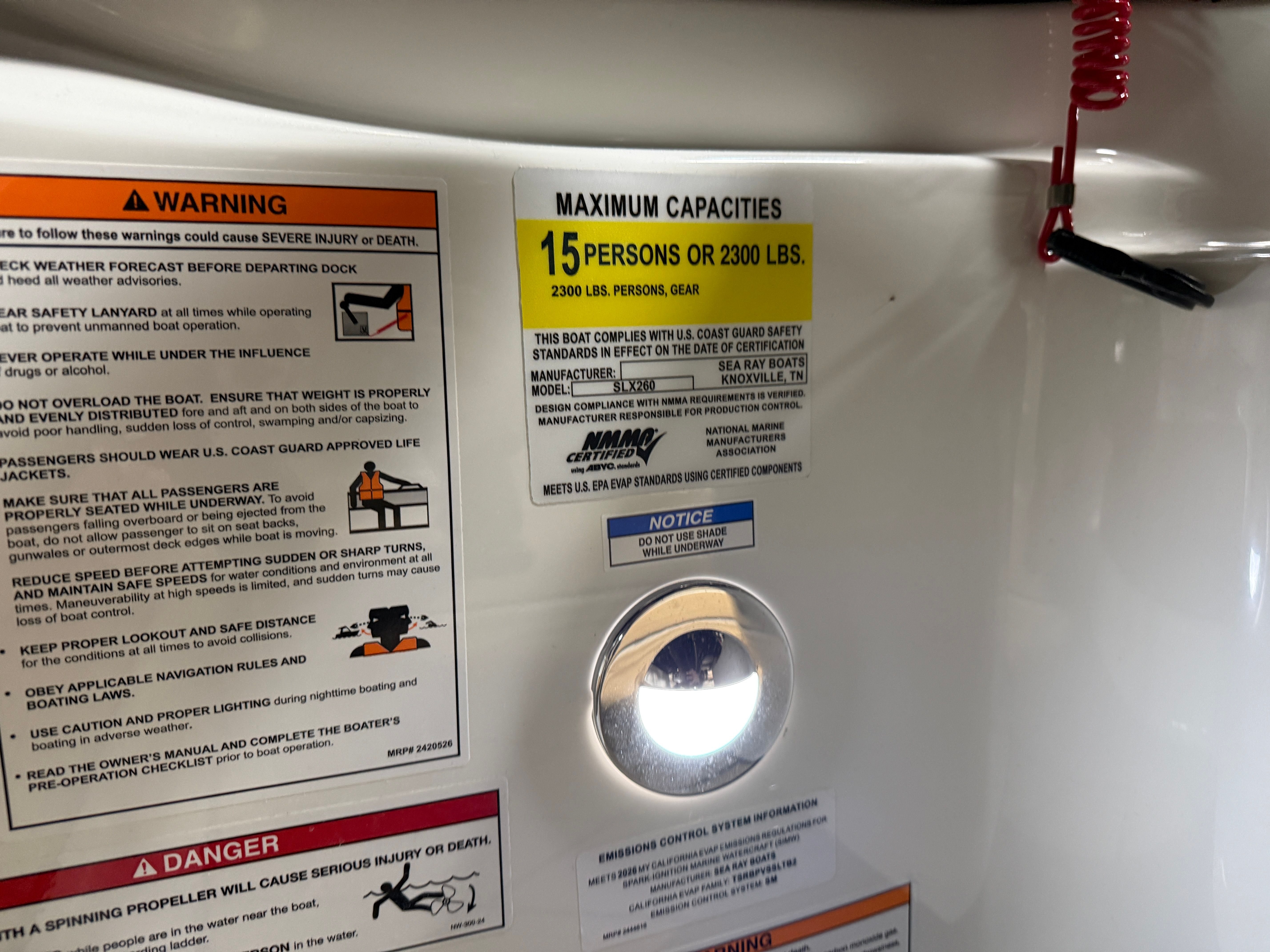 2026 Sea Ray SLX 260 Image Thumbnail #76