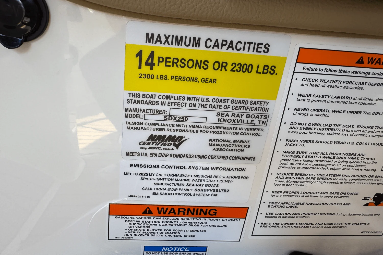 2025 Sea Ray 250 SDX Image Thumbnail #20