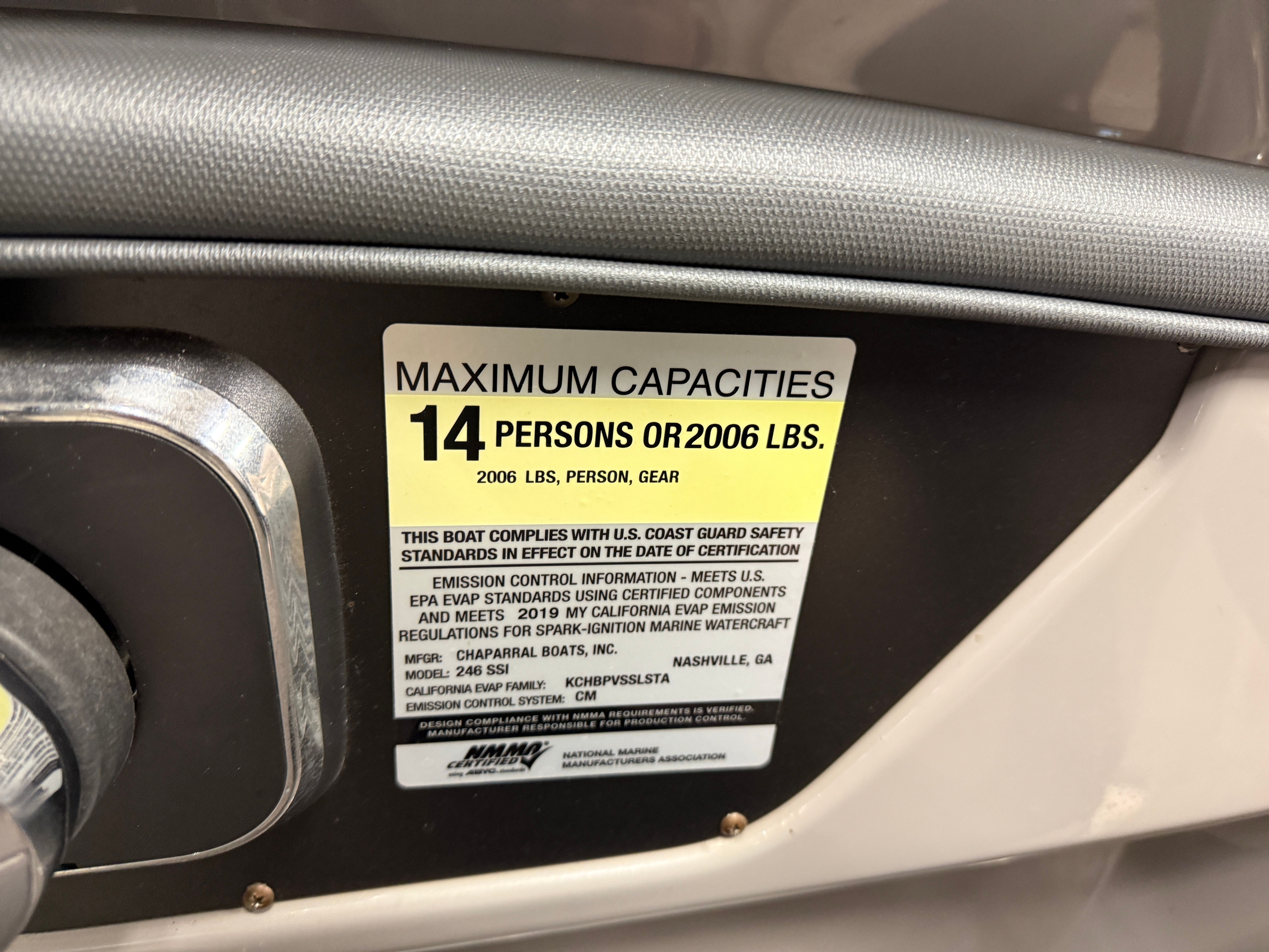 2019 Chaparral 246 Image Thumbnail #53