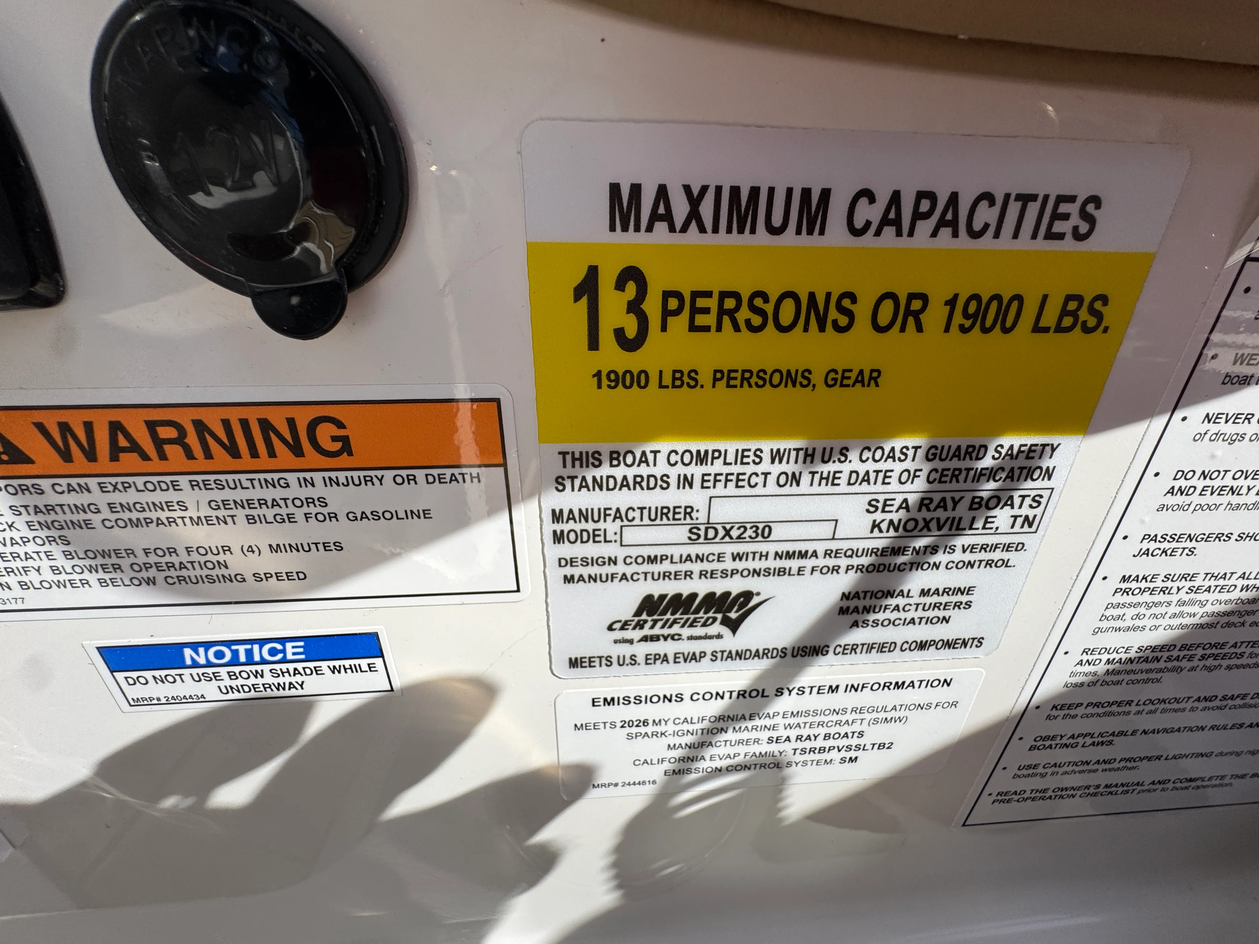 2026 Sea Ray SDX 230 Image Thumbnail #21