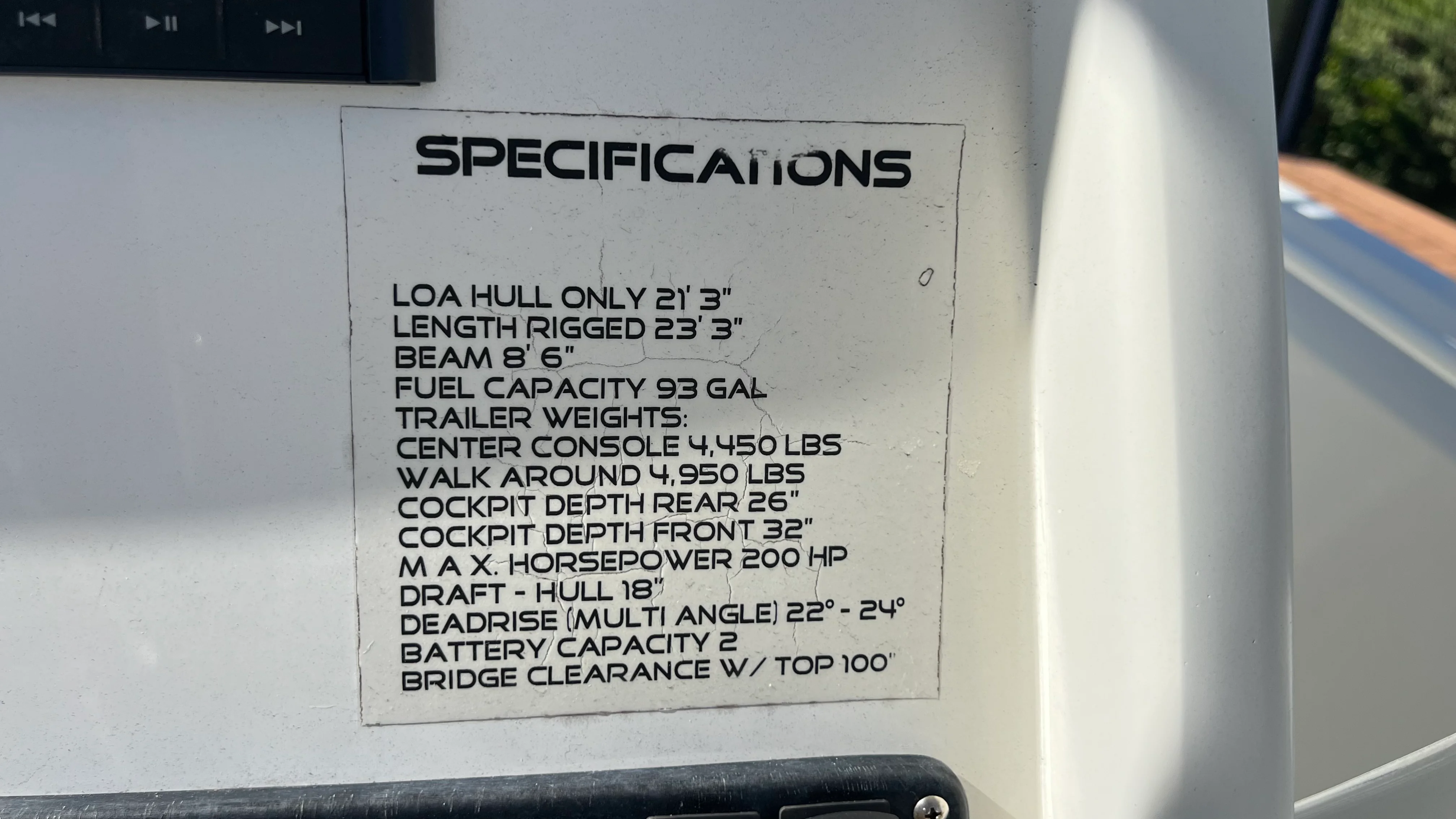 2015 Sailfish 220 CC Image Thumbnail #9