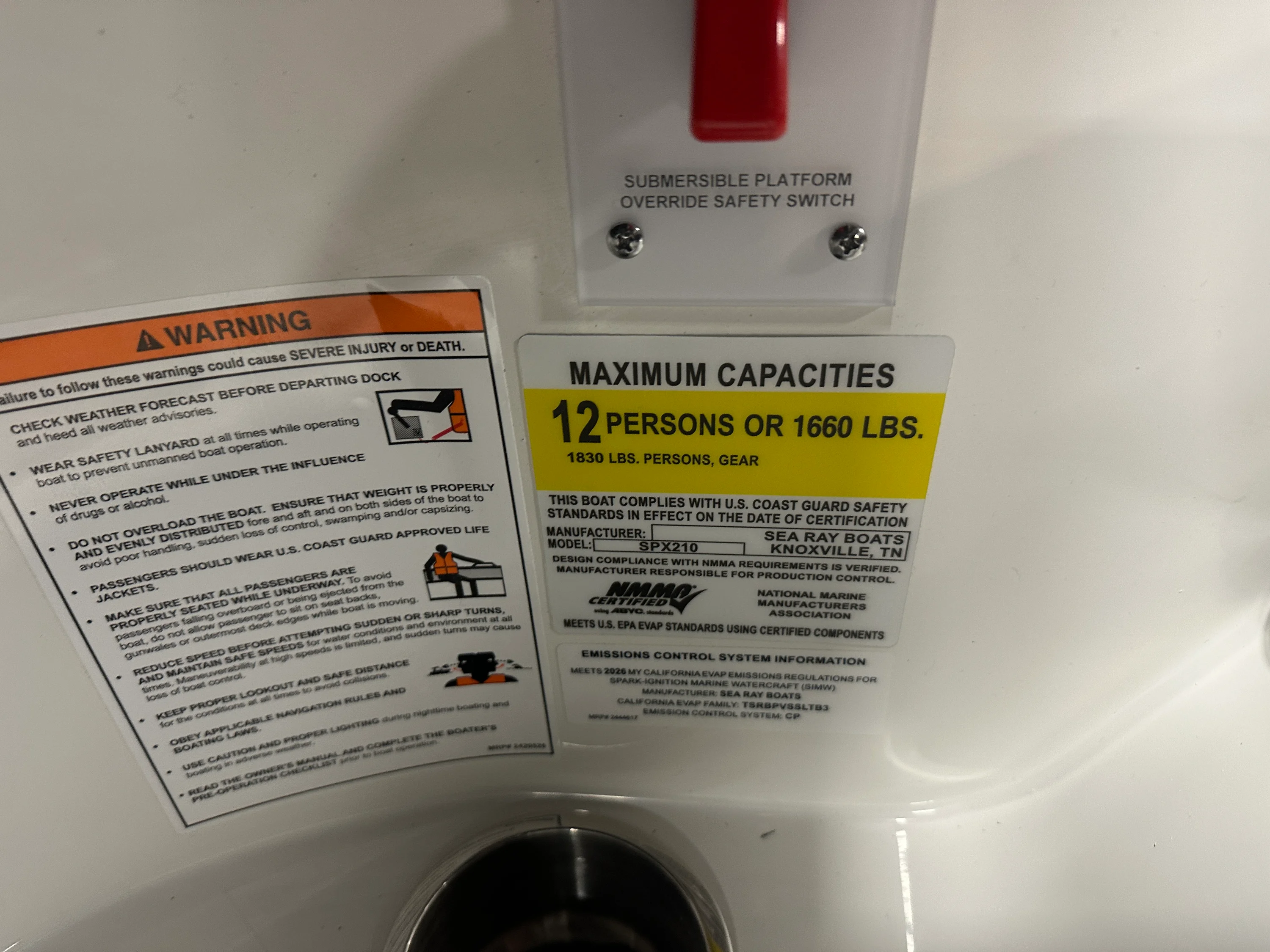 2026 Sea Ray SPX 210 Image Thumbnail #49