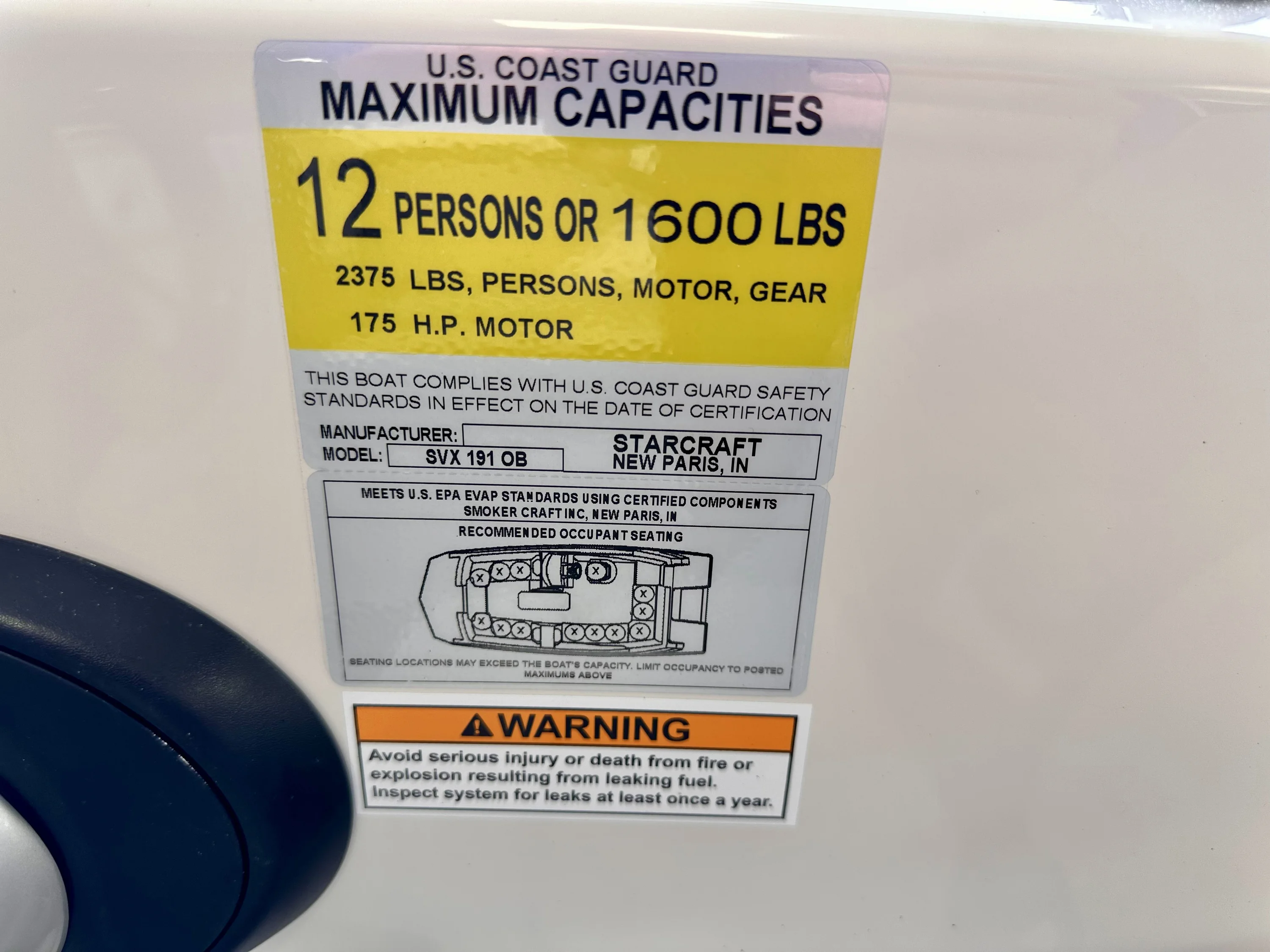 2026 Starcraft SVX 191 OB Image Thumbnail #14