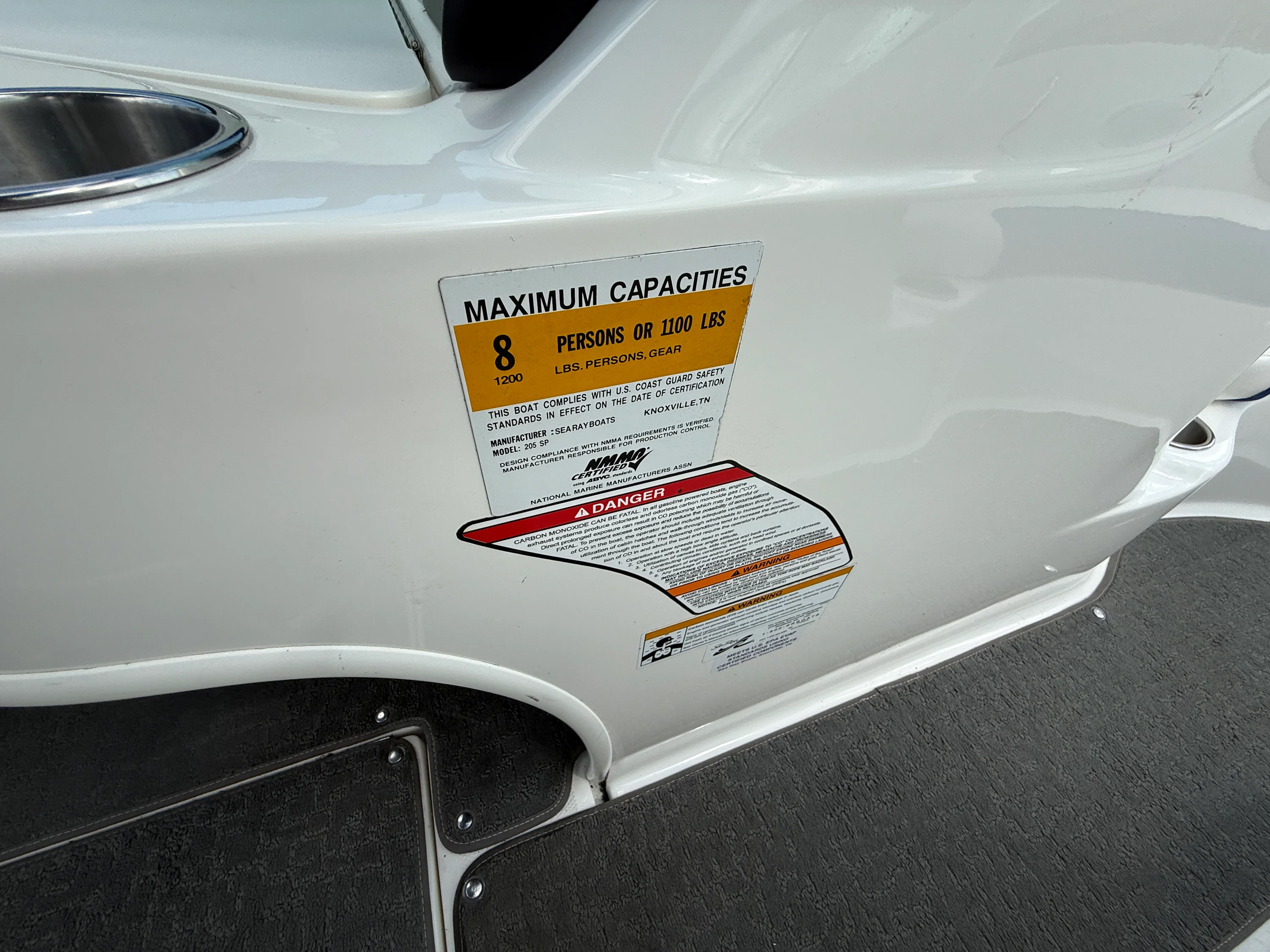 2012 Sea Ray 205SP SS TR Image Thumbnail #14