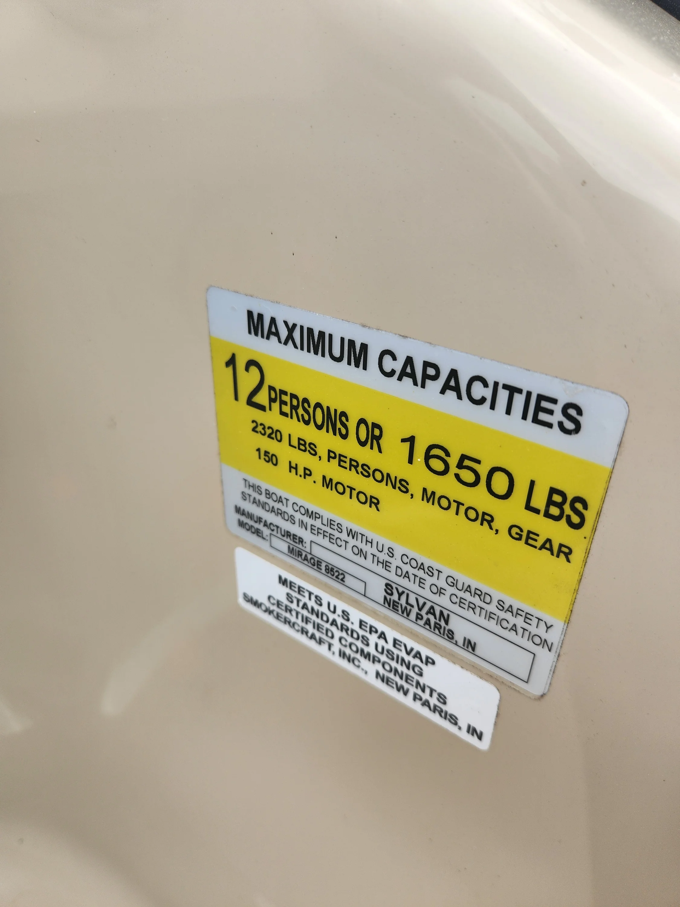 2018 Sylvan MIRAGE 8522 Image Thumbnail #4